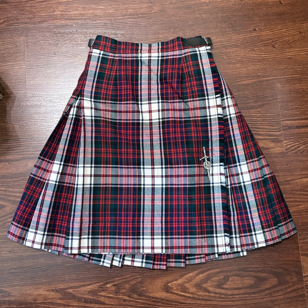 Wool Tartan Skirt